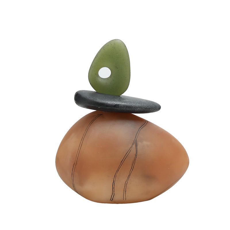 Zen Balance Sculptures Green