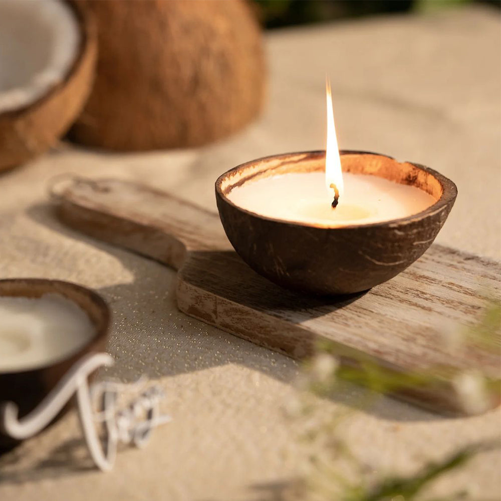 Coconut Shell Candle
