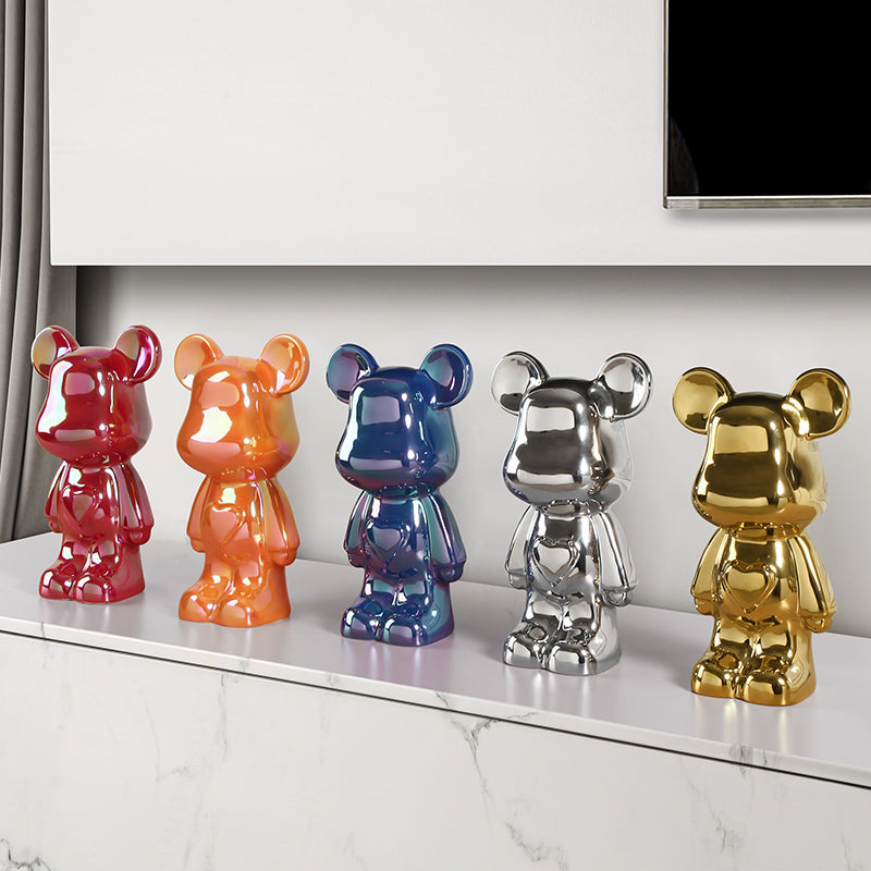 Iridescent Bear Figurine
