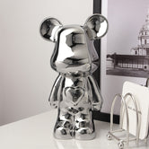 Chrome Bear Figurine