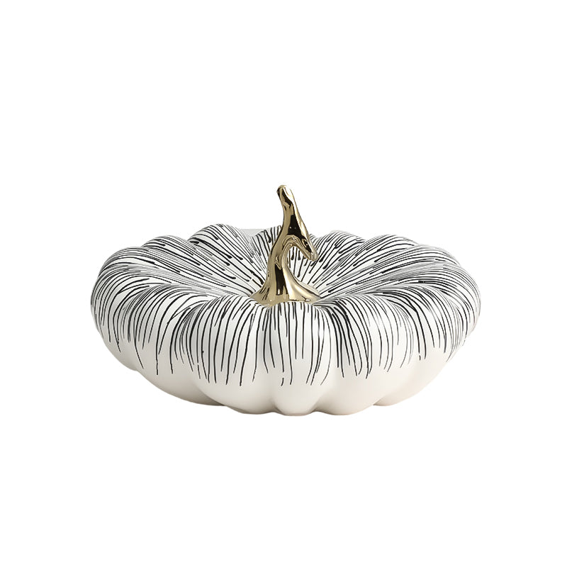 Golden Stem Pumpkin Accent